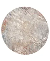 Safavieh Monray Gray and Gold 7' x 7' Round Area Rug