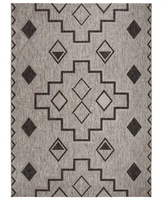 Safavieh Courtyard CY8533 Gray and Black 9' x 12' Outdoor Area Rug