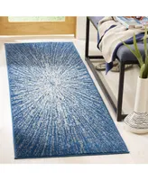 Safavieh Evoke EVK228 Navy and Ivory 2'2" x 7' Runner Area Rug