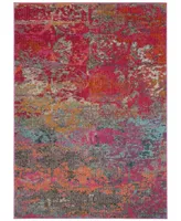 Safavieh Monaco MNC261 Fuchsia and Blue 4' x 5'7" Area Rug