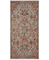 Safavieh Classic Vintage CLV102 Red and Beige 6' x 9' Area Rug