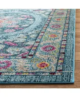 Safavieh Madison MAD306 Light Blue and Fuchsia 5'3" x 7'6" Area Rug