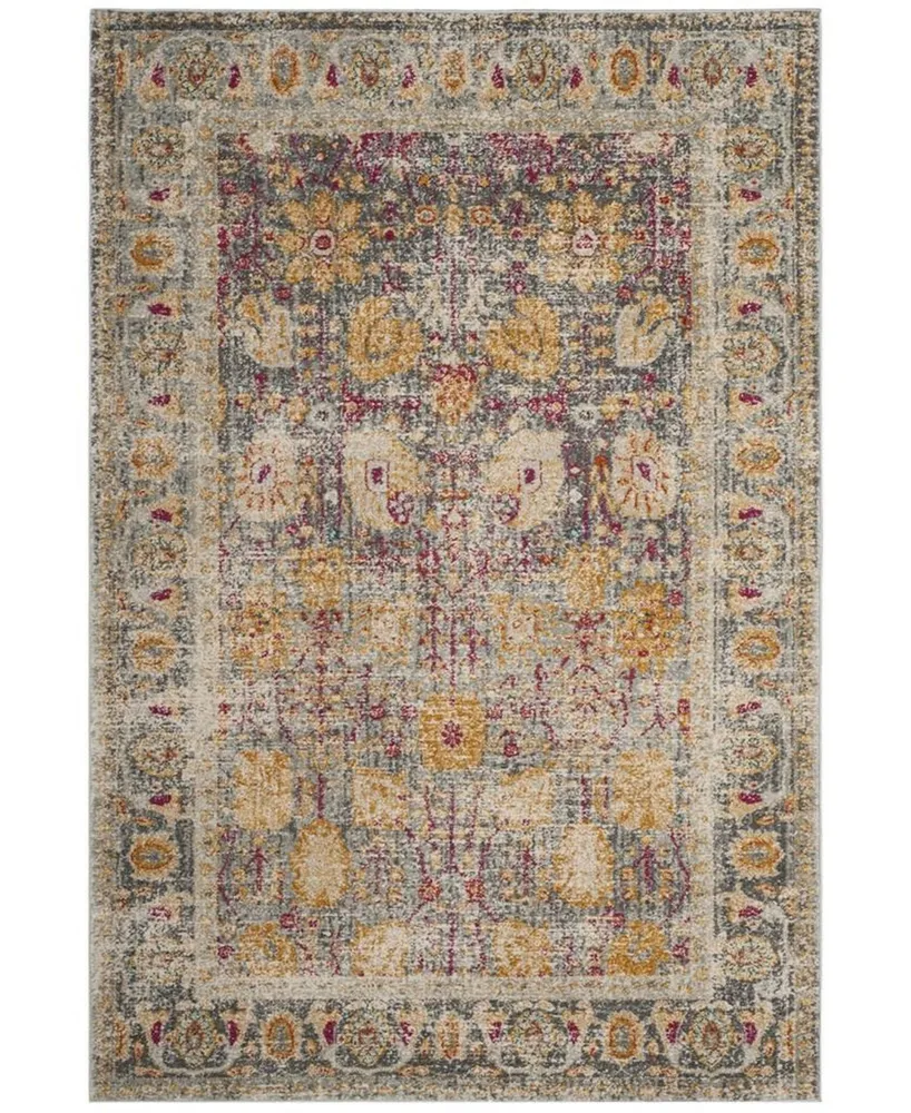 Safavieh Granada GRA350 Light Grey and Multi 2'2" x 7' Sisal Weave Runner Area Rug