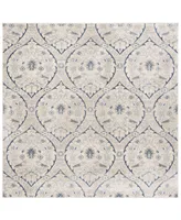 Safavieh Brentwood BNT860 Light Gray and Blue 6'7" x 6'7" Square Area Rug