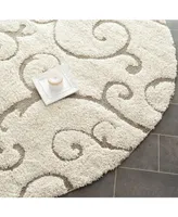 Safavieh Florida Shag SG455 6'7" x Round Area Rug