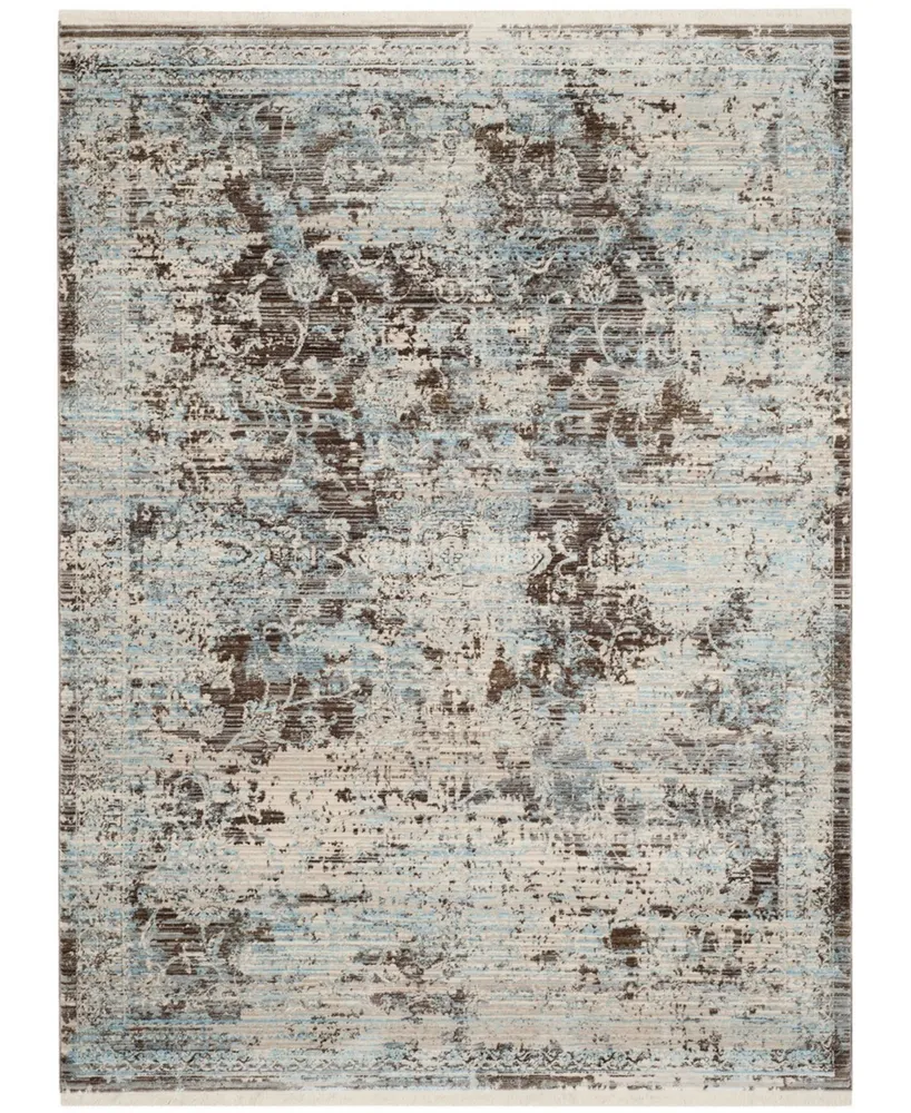 Safavieh Vintage Persian VTP417 Brown and Light Blue 6' x 9' Area Rug