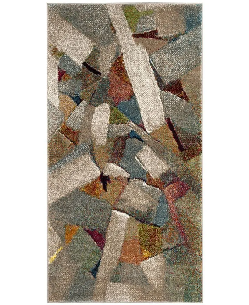 Safavieh Porcello PRL6937 Gray and Multi 2'7" x 5' Area Rug