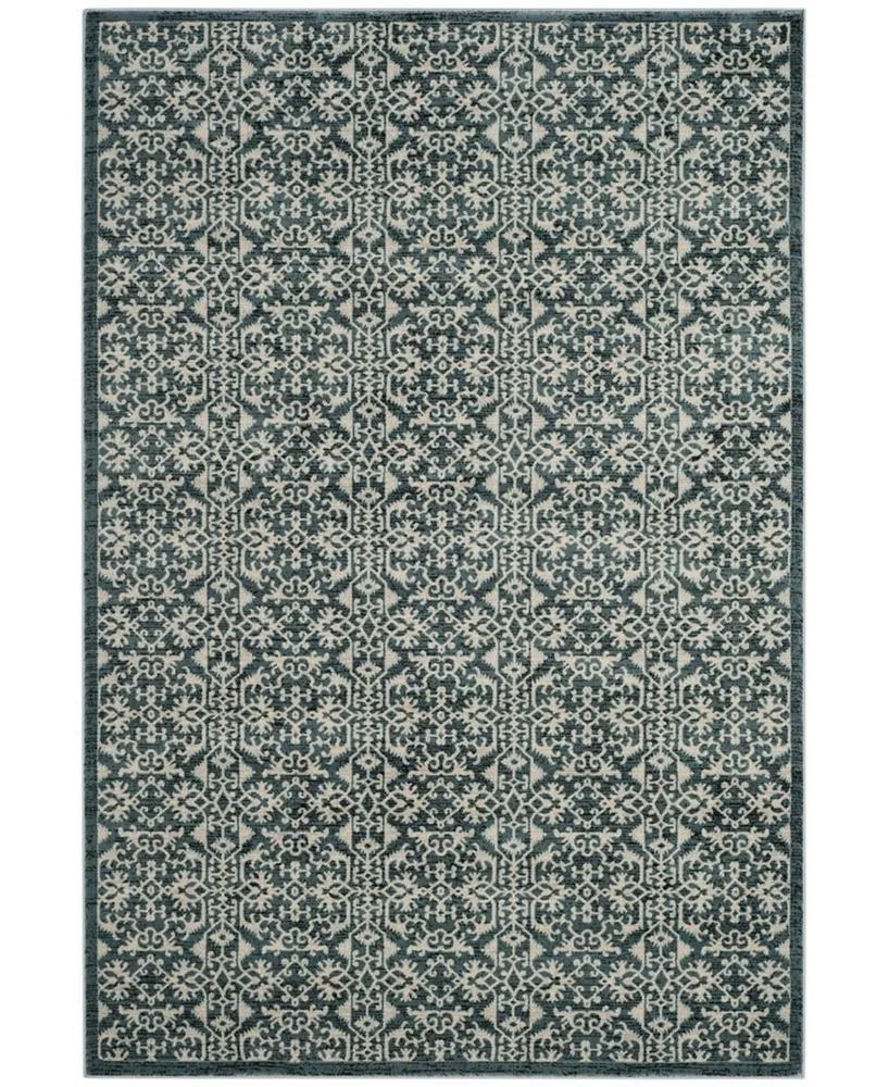 Safavieh Serenity SER215 Turquoise and Cream 4' x 6' Area Rug