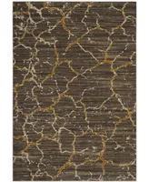 Safavieh Porcello PRL7738 Dark Gray and Yellow 6' x 9' Area Rug