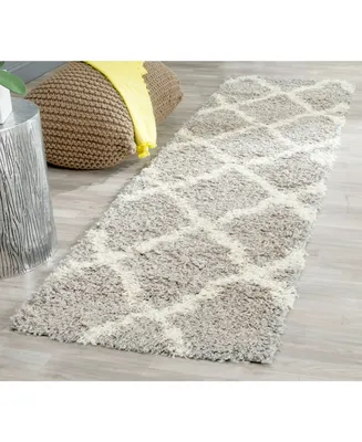 Safavieh Dallas SGD257 Grey and Ivory 2'3" x 14' Runner Area Rug