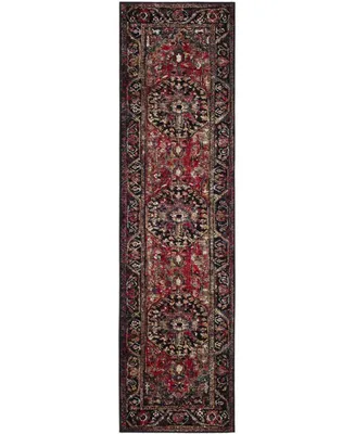 Safavieh Vintage Hamadan Red and Multi 2'2" x 18' Runner Area Rug