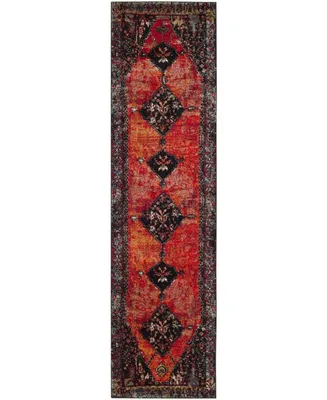 Safavieh Vintage Hamadan VTH217 Orange and Multi 2'2" x 16' Runner Area Rug