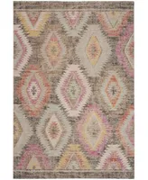 Safavieh Montage MTG212 Gray and Multi 4' x 6' Outdoor Area Rug