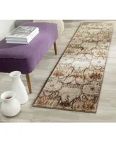 Safavieh Infinity INF553 Green and Brown 2' x 8' Runner Area Rug