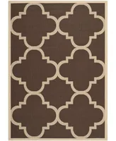 Safavieh Courtyard CY6243 Dark Brown 5'3" x 7'7" Sisal Weave Outdoor Area Rug