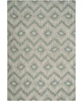 Safavieh Courtyard CY8463 Gray and Blue 6'7" x 9'6" Outdoor Area Rug