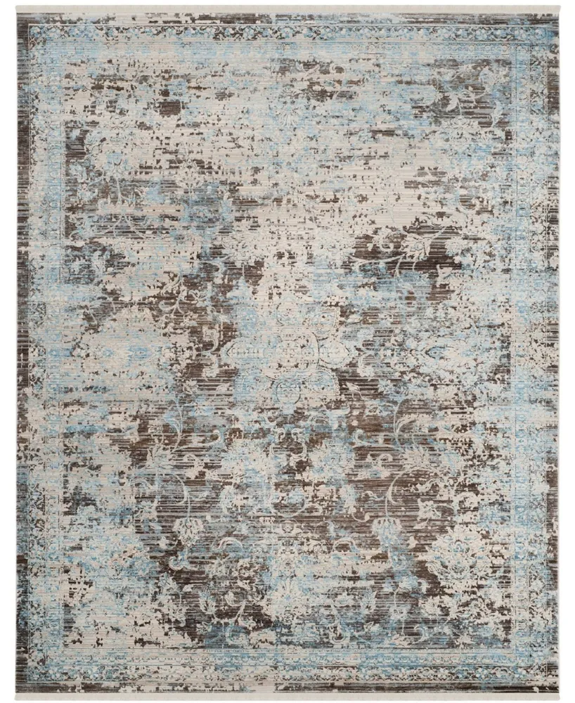 Safavieh Vintage Persian VTP417 Brown and Light Blue 8' x 10' Area Rug