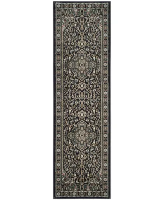 Safavieh Lyndhurst LNH338 Anthracite and Teal 2'3" x 8' Runner Area Rug