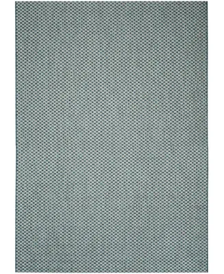 Safavieh Courtyard CY8653 Turquoise and Light Gray 5'3" x 7'7" Sisal Weave Outdoor Area Rug