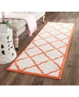 Safavieh Amherst AMT421 Beige and Orange 2'3" x 7' Runner Area Rug