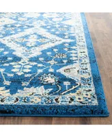 Safavieh Evoke EVK224 Royal and Ivory 5'1" x 7'6" Area Rug