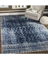 Safavieh Tunisia TUN298 Light Blue and Cream 6'7" x 9'2" Area Rug