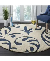 Safavieh Florida Shag SG468 6'7" x 6'7" Round Area Rug