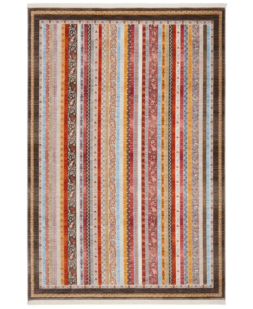 Safavieh Bokhara BOK137 Brown and Yellow 5' x 7'6" Area Rug