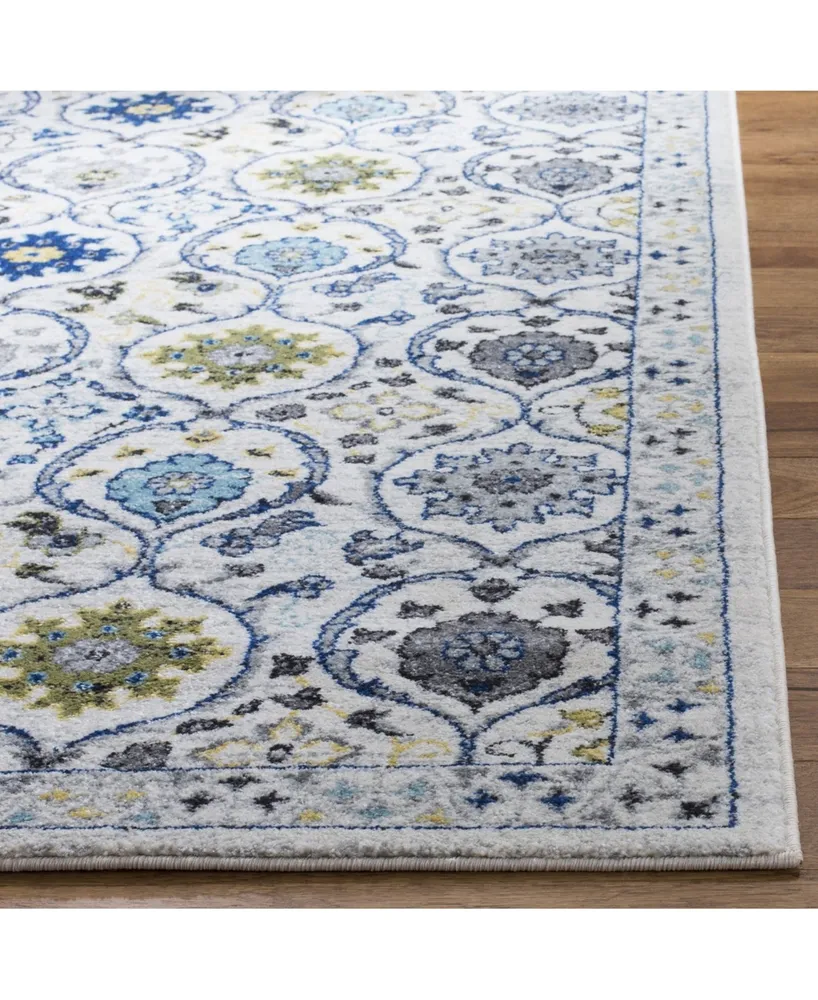 Safavieh Evoke EVK210 Ivory and Blue 5'1" x 7'6" Area Rug