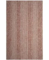 Safavieh Courtyard CY8736 Light Beige and Terracotta 5'3" x 7'7" Sisal Weave Outdoor Area Rug