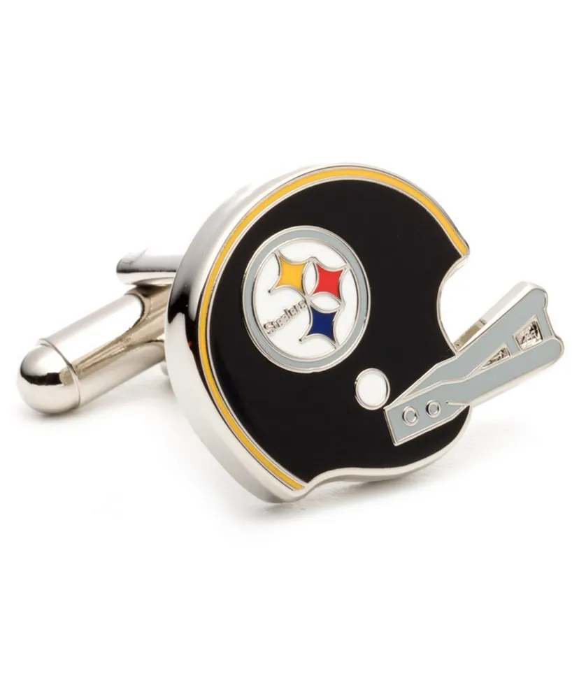 Retro Pittsburgh Steelers Helmet Cufflinks