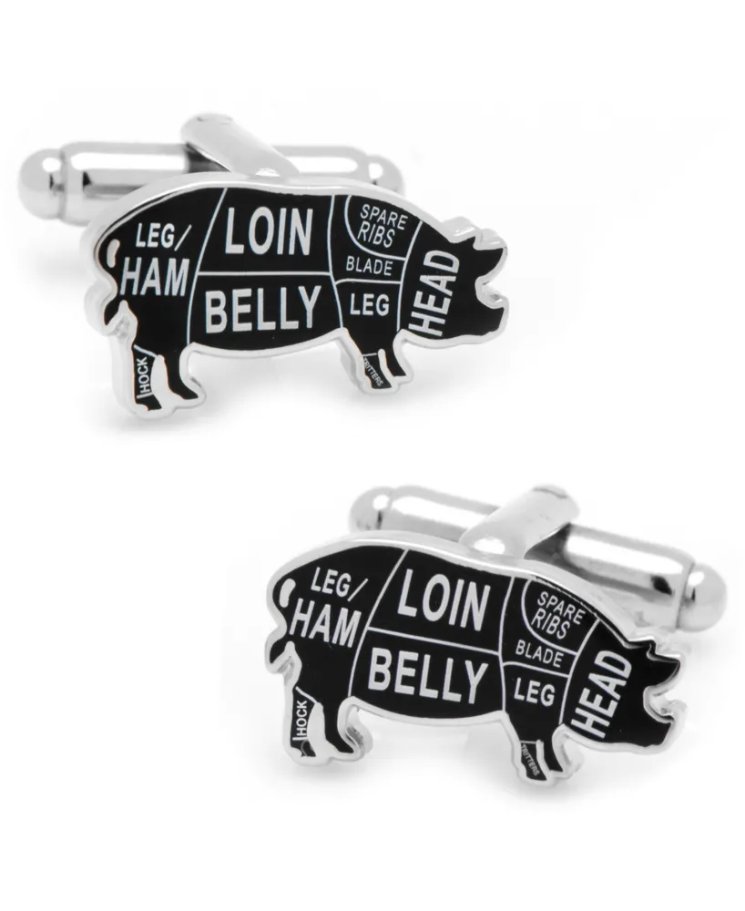 Pork Butcher Cuts Cufflinks