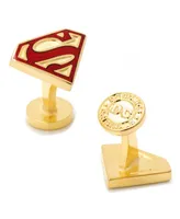 Enamel Superman Shield Cufflinks