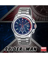 Marvel by Citizen Spider-Man Chronograph Bracelet Watch 44mm - Silver