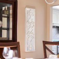 Household Essentials Framed Decorative Scroll Wall Mirror