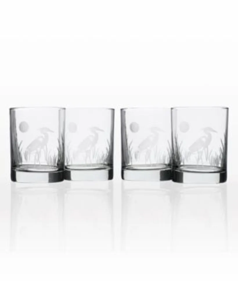 Rolf Glass Heron Set Of 4 Glasses Collection