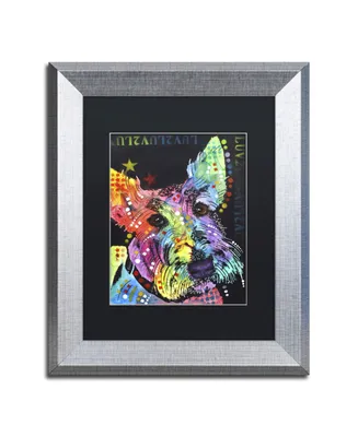 Dean Russo 'Scottish Terrier' Matted Framed Art - 14" x 11" x 0.5"