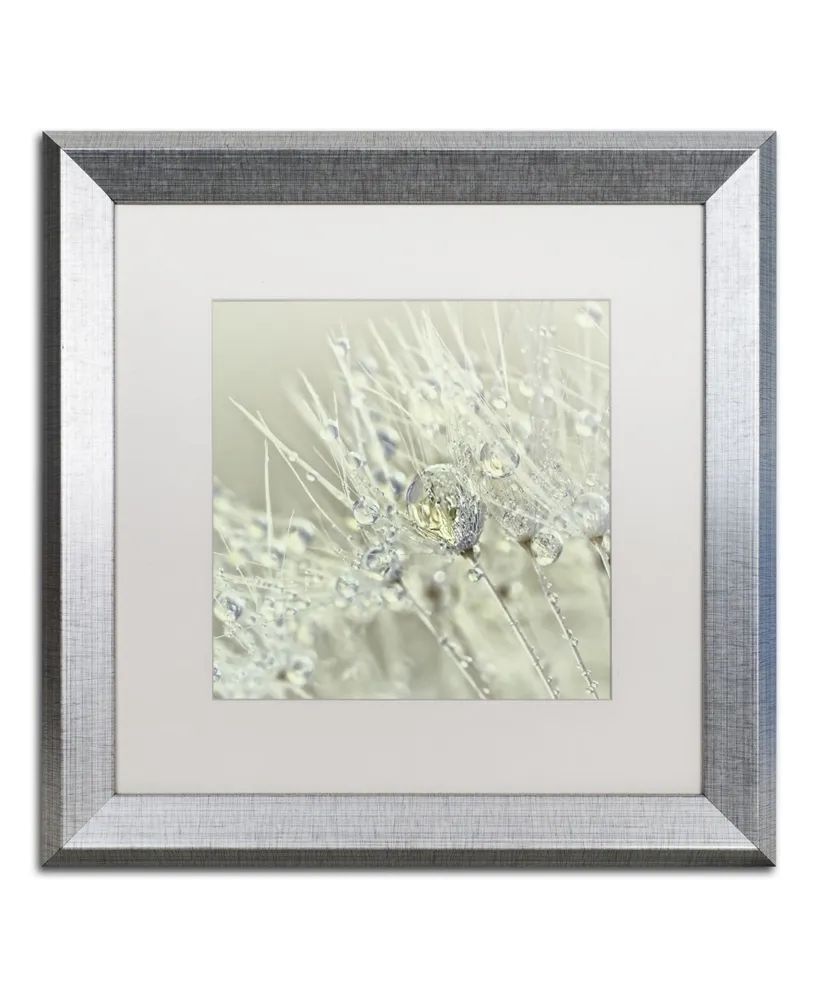 Cora Niele 'Dandelion Dew Iii' Matted Framed Art - 16" x 16" x 0.5"