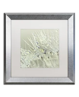 Cora Niele 'Dandelion Dew Iii' Matted Framed Art - 16" x 16" x 0.5"