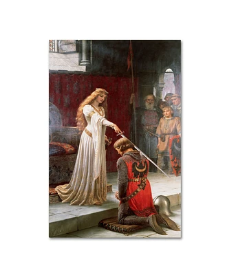 Edmund Leighton 'The Accolade' Canvas Art - 32" x 22" x 2"