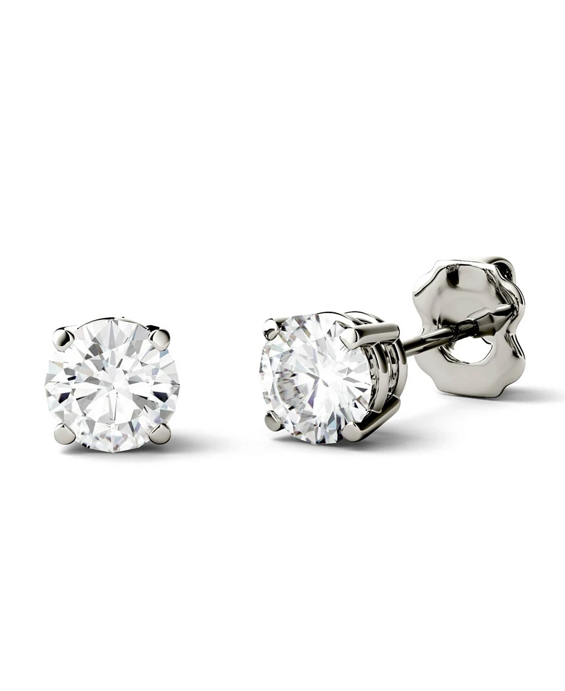 Moissanite Stud Earrings (1/2 ct. t.w. Diamond Equivalent) in 14k white or yellow gold