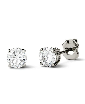 Moissanite Stud Earrings (1/2 ct. t.w. Diamond Equivalent) in 14k white or yellow gold