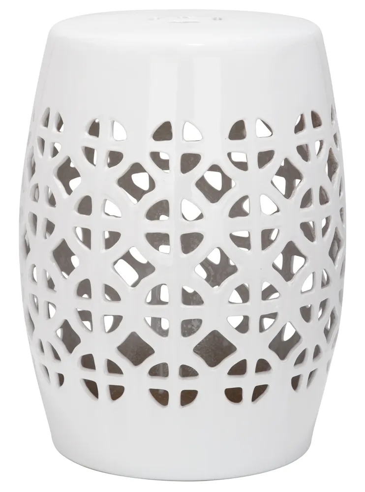 Circle Lattice Garden Stool