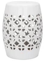 Circle Lattice Garden Stool