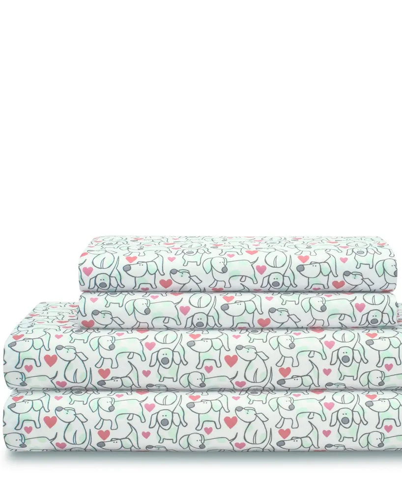 Microfiber Whimsical King Sheet Set