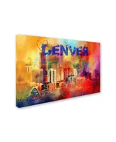 Jai Johnson 'Sending Love To Denver' Canvas Art - 19" x 12" x 2"