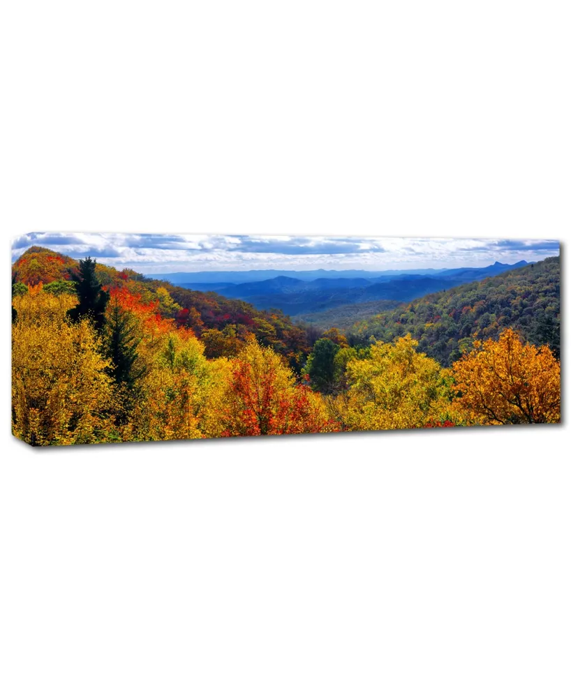 Doug Cavanah 'Autumn Forest' Canvas Art - 19" x 6" x 2"