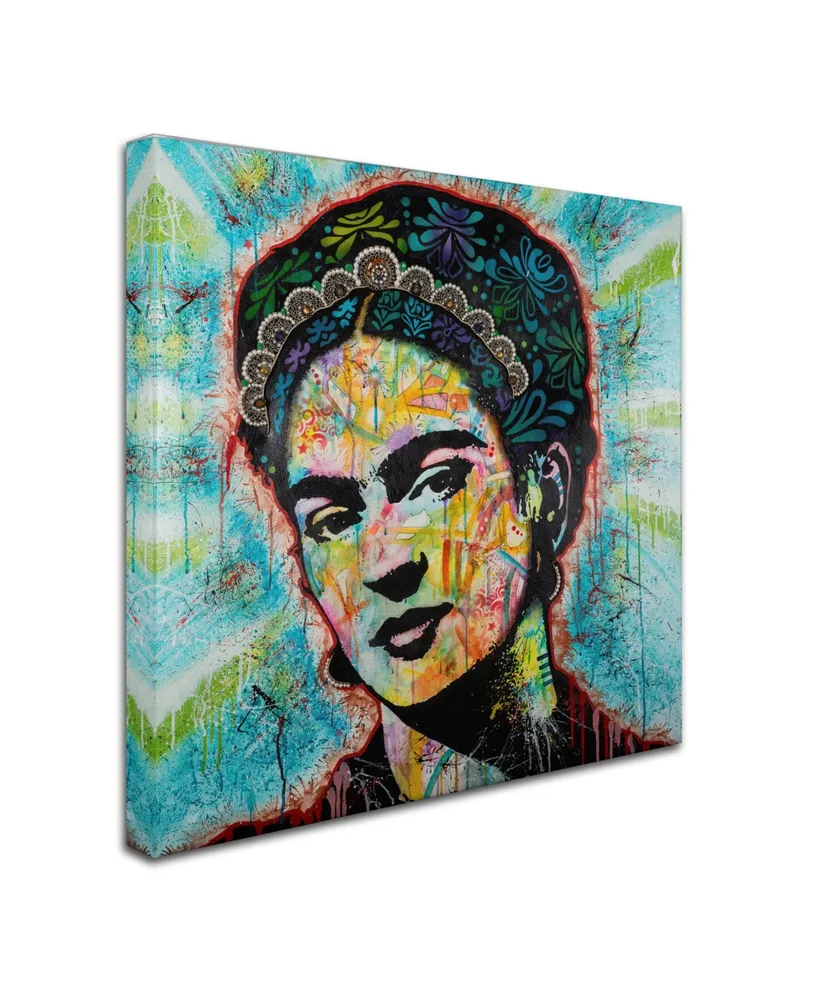 Dean Russo 'Frida' Canvas Art - 14" x 14" x 2"