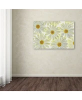 Cora Niele 'Daisy Flowers' Canvas Art - 47" x 30" x 2"