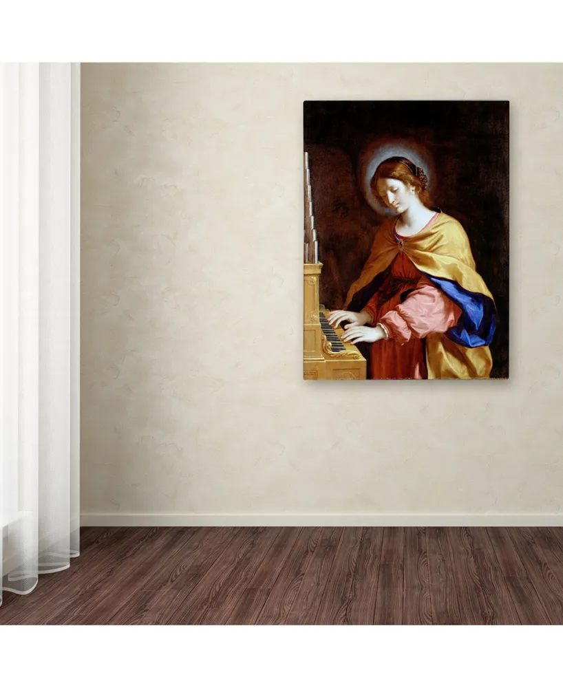 Guercino 'St Cecilia' Canvas Art - 19" x 14" x 2"